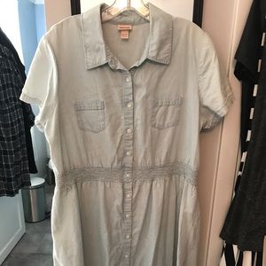 Button Front Shirt Dress